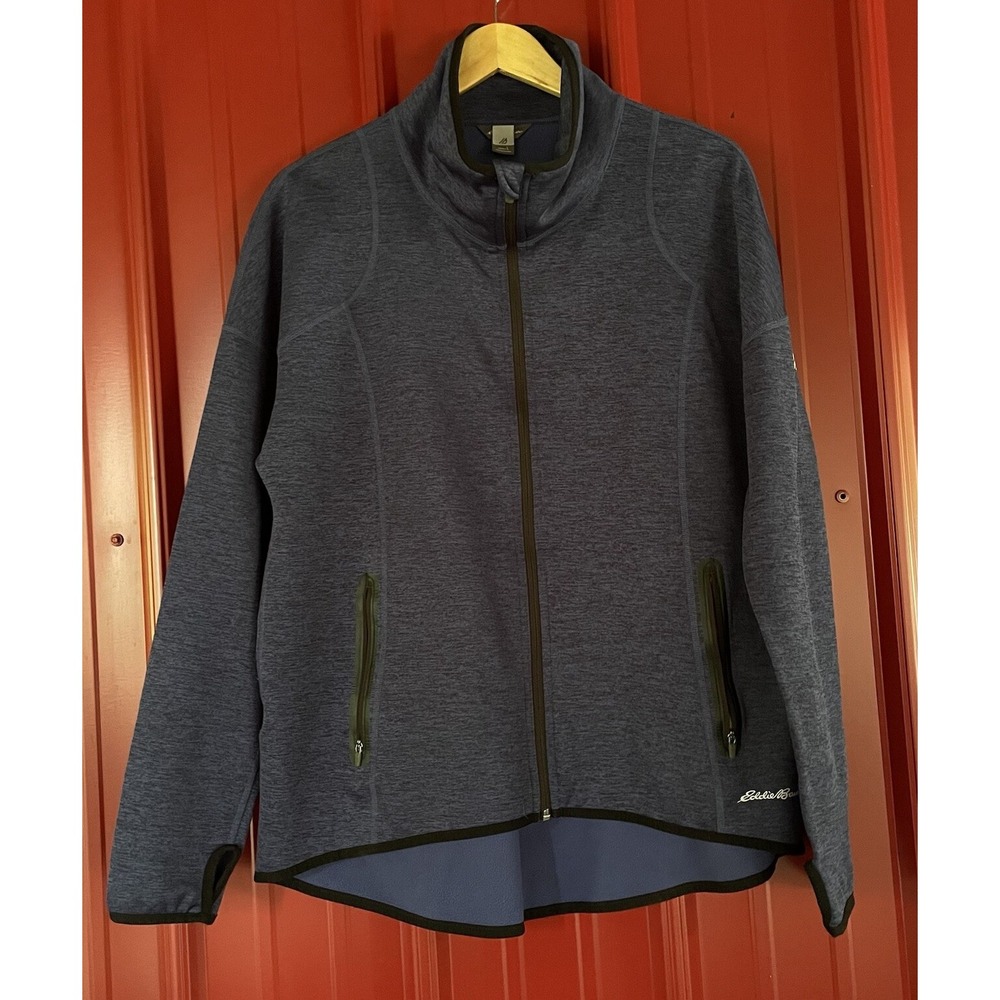 Eddie‎ Bauer Jacket Smooth Fleece Zip Up Active Outdoors Womens Large